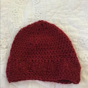 Hand Crocheted Deep Red Hats